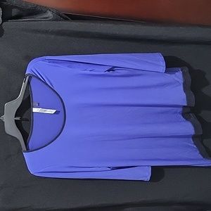 NY Collection Blue Blouse
